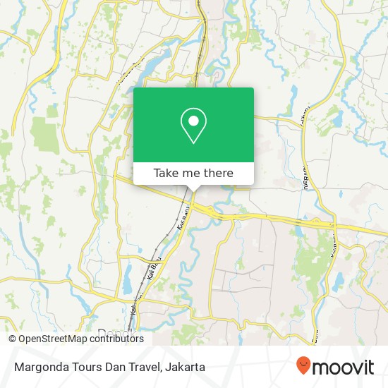 Margonda Tours Dan Travel map