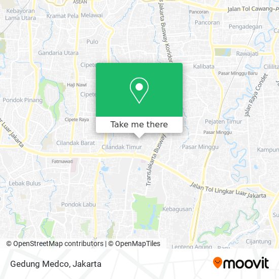 Gedung Medco map