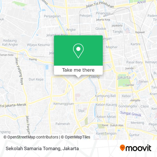 Sekolah Samaria Tomang map