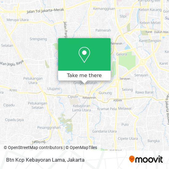 Btn Kcp Kebayoran Lama map