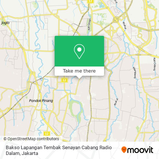 Bakso Lapangan Tembak Senayan Cabang Radio Dalam map