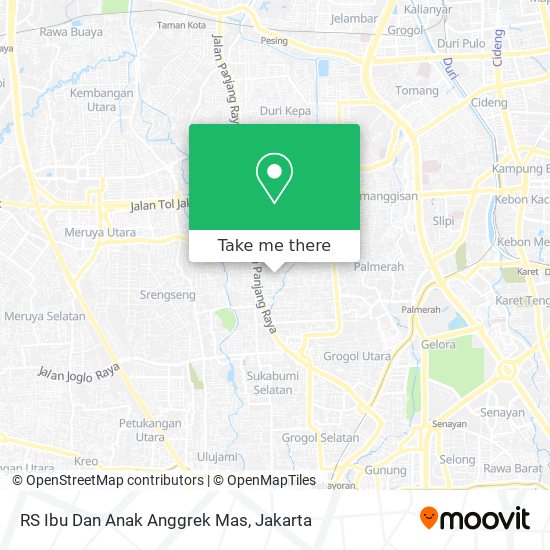 RS Ibu Dan Anak Anggrek Mas map
