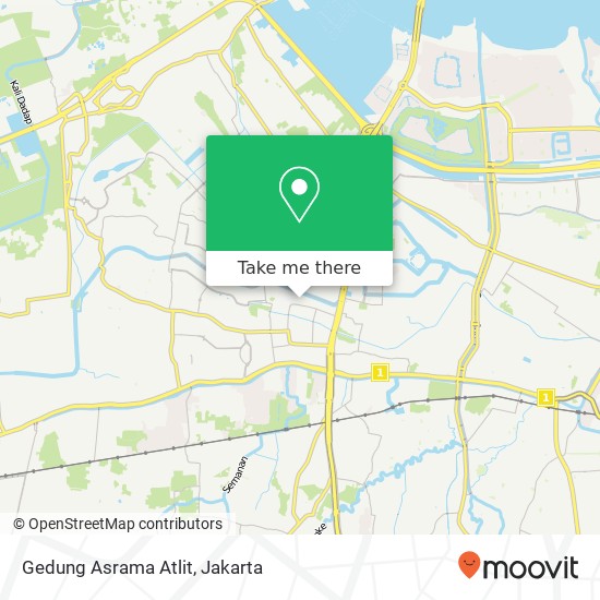 Gedung Asrama Atlit map