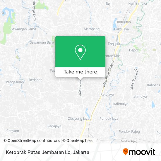 Ketoprak Patas Jembatan Lo map