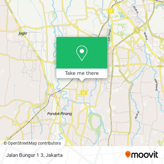 Jalan Bungur 1 3 map