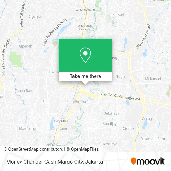 Money Changer Cash Margo City map