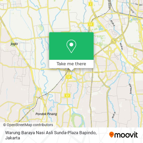 Warung Baraya Nasi Asli Sunda-Plaza Bapindo map