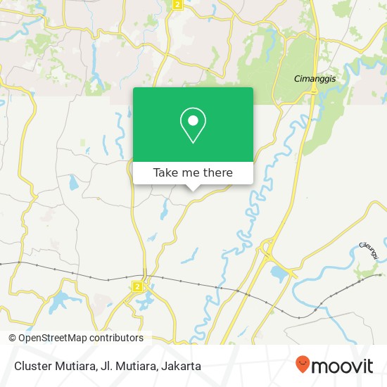 Cluster Mutiara, Jl. Mutiara map