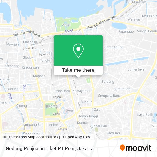 Gedung Penjualan Tiket PT Pelni map