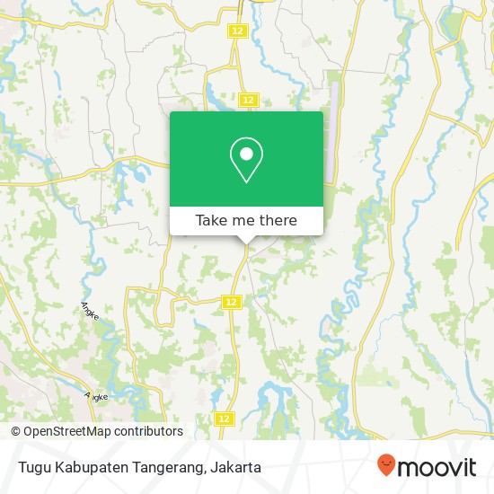 Tugu Kabupaten Tangerang map