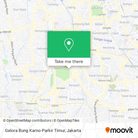 Gelora Bung Karno-Parkir Timur map