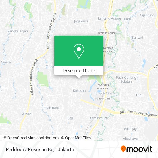 Reddoorz Kukusan Beji map