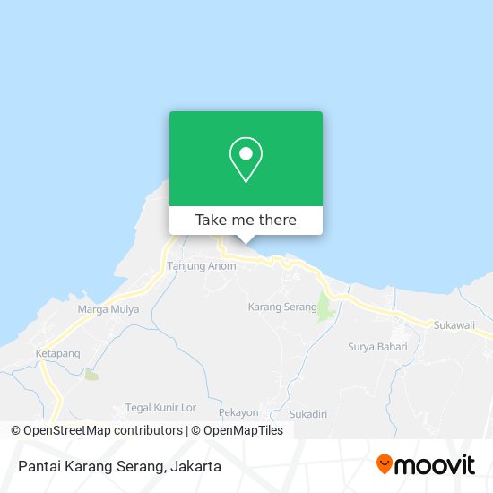 Pantai Karang Serang map