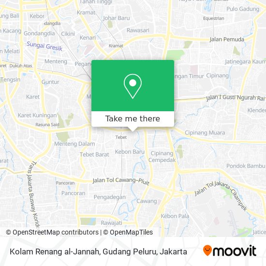 Kolam Renang al-Jannah, Gudang Peluru map