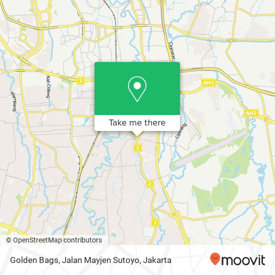 Golden Bags, Jalan Mayjen Sutoyo map