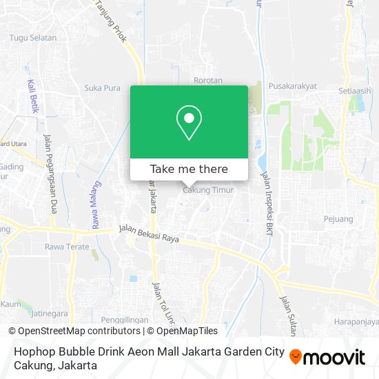 Hophop Bubble Drink Aeon Mall Jakarta Garden City Cakung map