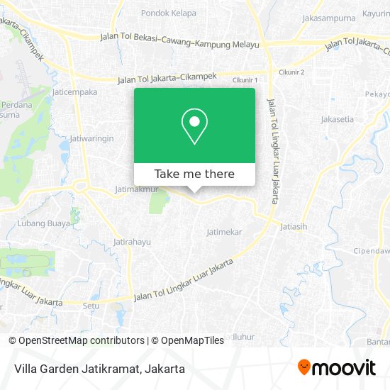Villa Garden Jatikramat map