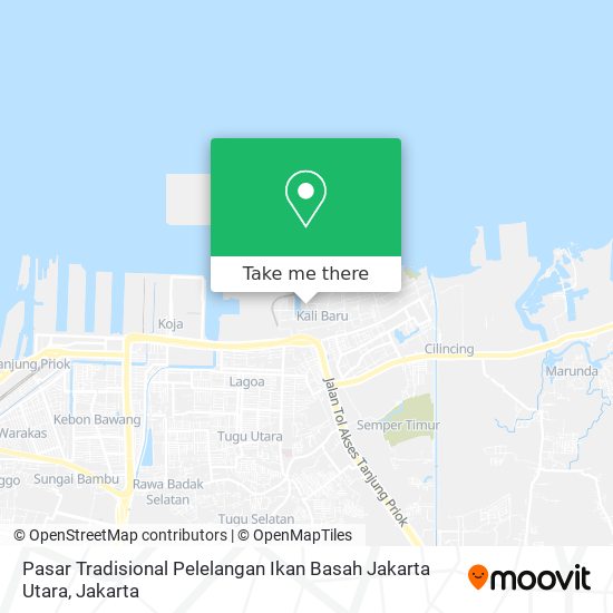 Pasar Tradisional Pelelangan Ikan Basah Jakarta Utara map