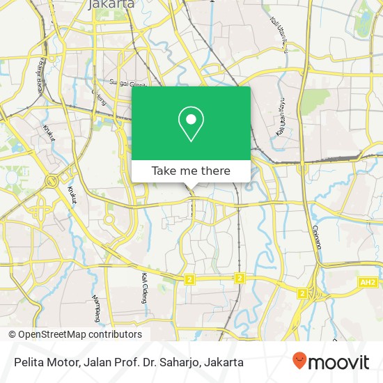 Pelita Motor, Jalan Prof. Dr. Saharjo map