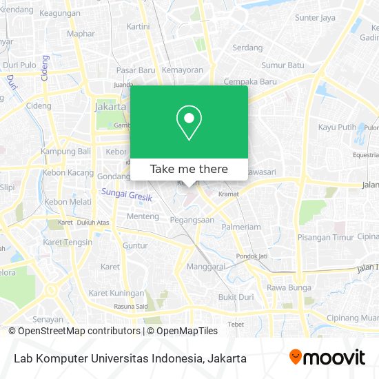 Lab Komputer Universitas Indonesia map