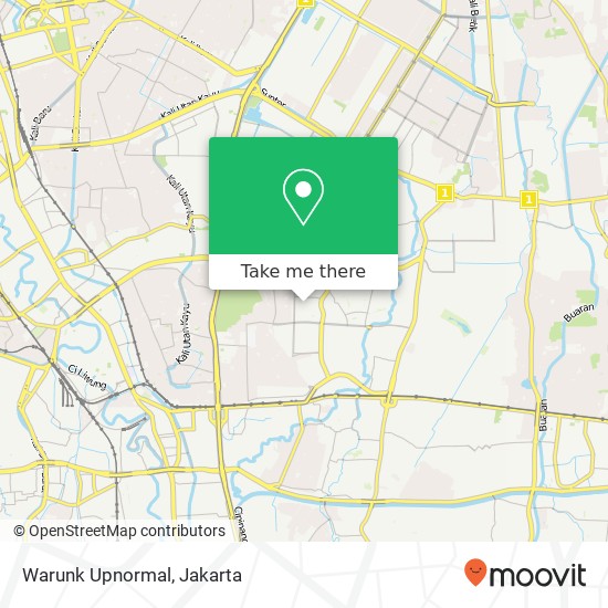 Warunk Upnormal, Jalan Kelapa Pulogadung map