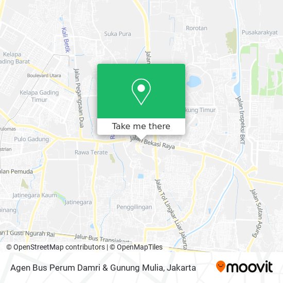 Agen Bus Perum Damri & Gunung Mulia map