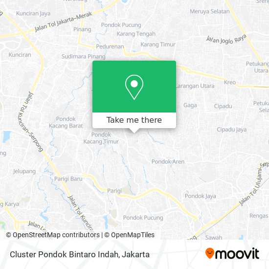 Cluster Pondok Bintaro Indah map