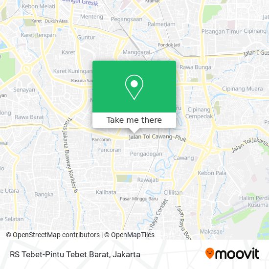 RS Tebet-Pintu Tebet Barat map