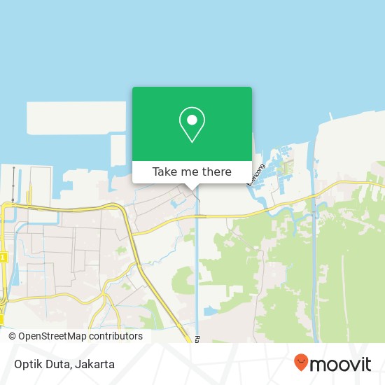 Optik Duta, Jalan Sungai Landak Cilincing map