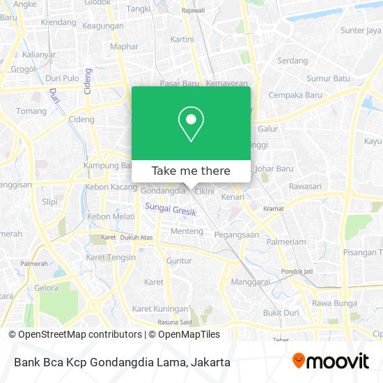 Bank Bca Kcp Gondangdia Lama map