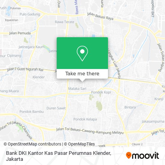 Bank DKI Kantor Kas Pasar Perumnas Klender map