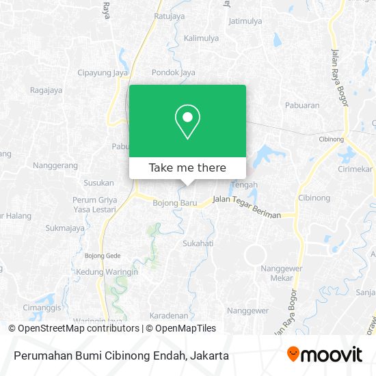 Perumahan Bumi Cibinong Endah map