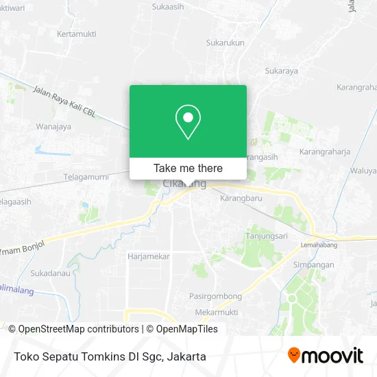 Toko Sepatu Tomkins DI Sgc map