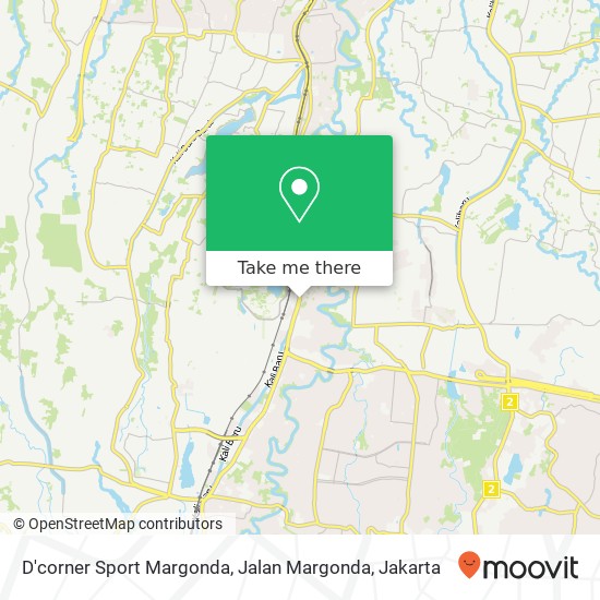 D'corner Sport Margonda, Jalan Margonda map