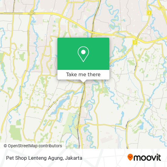 Pet Shop Lenteng Agung map