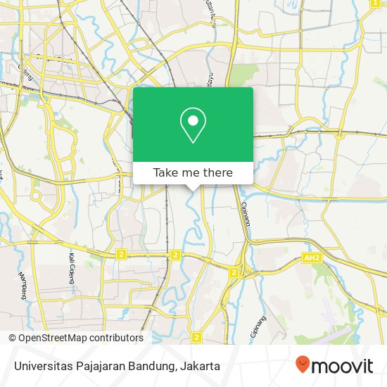 Universitas Pajajaran Bandung, Jalan Ciliwung Jatinegara map