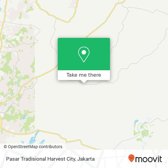 Pasar Tradisional Harvest City, Harvest City Setu map