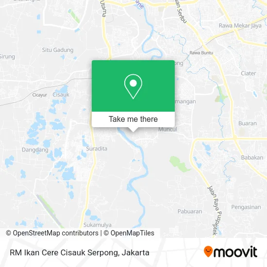 RM Ikan Cere Cisauk Serpong map