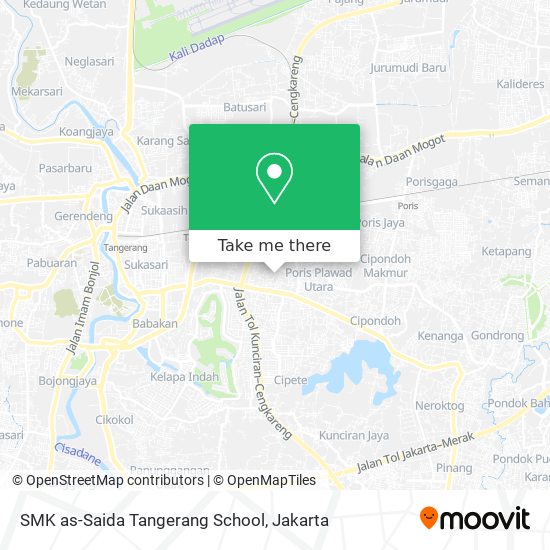 SMK as-Saida Tangerang School map