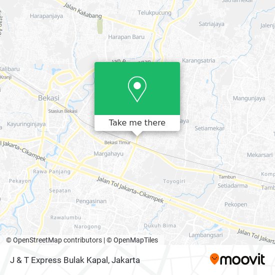 J & T Express Bulak Kapal map