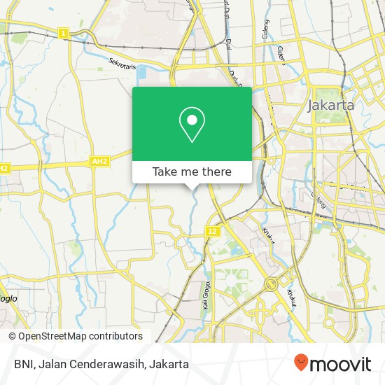 BNI, Jalan Cenderawasih map