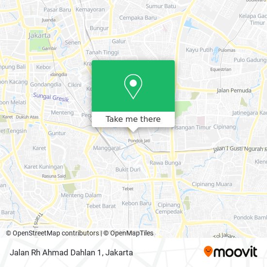 Jalan Rh Ahmad Dahlan 1 map