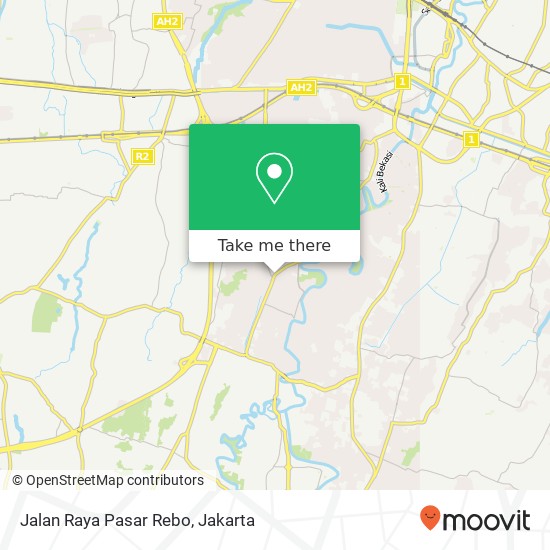 Jalan Raya Pasar Rebo, Bekasi Selatan map