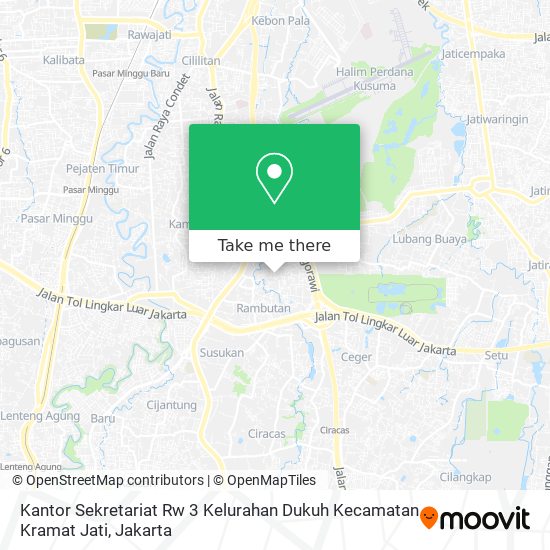 Kantor Sekretariat Rw 3 Kelurahan Dukuh Kecamatan Kramat Jati map