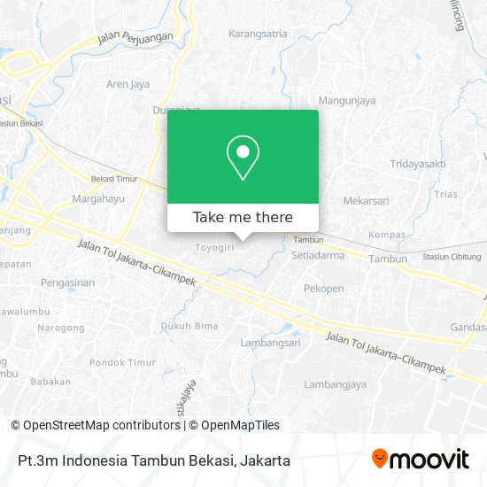 Pt.3m Indonesia Tambun Bekasi map
