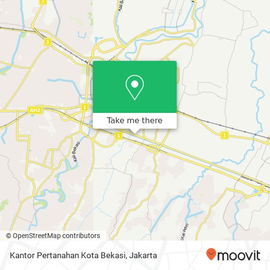 Kantor Pertanahan Kota Bekasi map