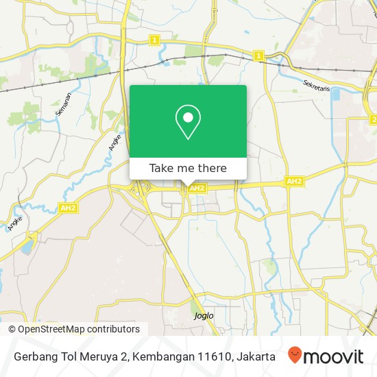 Gerbang Tol Meruya 2, Kembangan 11610 map