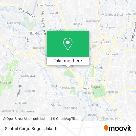 Sentral Cargo Bogor map