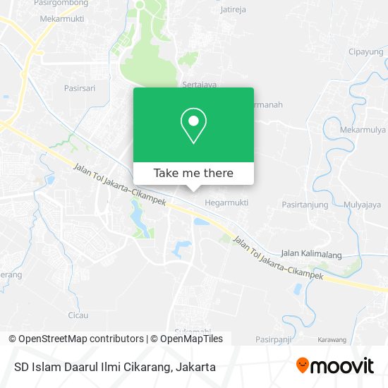 SD Islam Daarul Ilmi Cikarang map