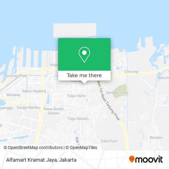 Alfamart Kramat Jaya map
